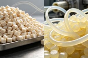 rigid vs flexible PVC granules